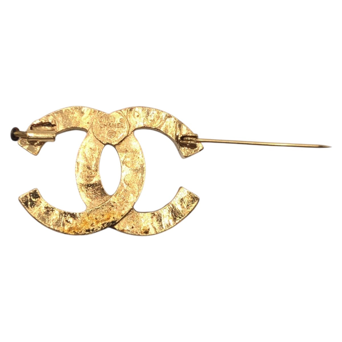 Chanel Vintage Rhinestone Coco Mark Brooch