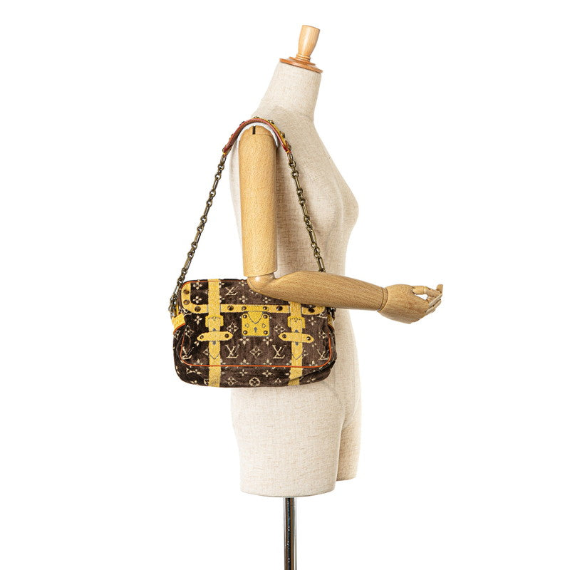 Louis Vuitton Velvet Crocodile Leather Trocadero Chain Shoulder Bag M92711