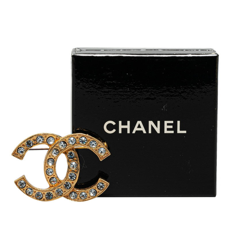 Chanel Coco Mark Rhinestone Brooch