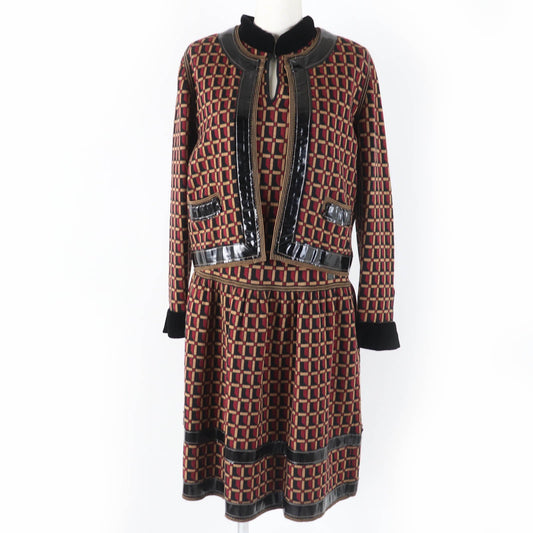 Chanel Wool COCO Mark Jacket Dress Ensemble