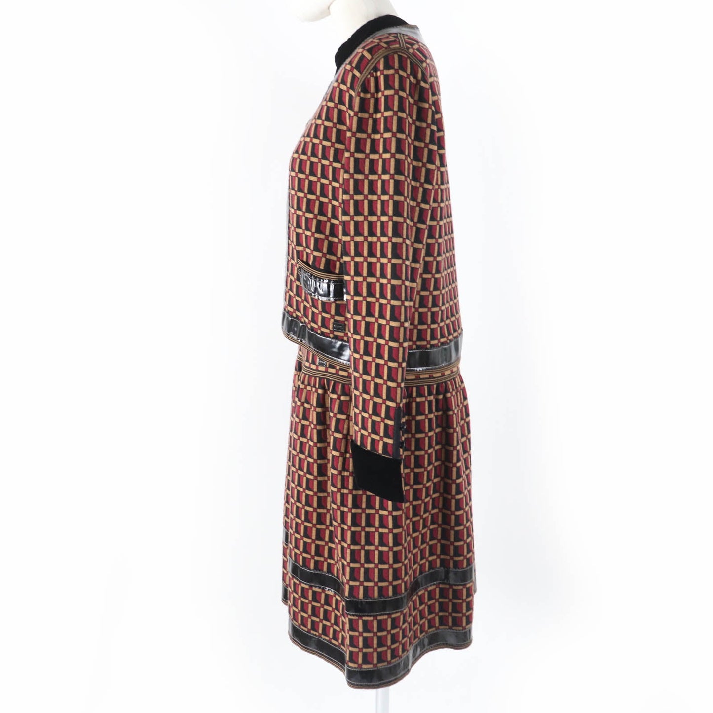 Chanel Wool COCO Mark Jacket Dress Ensemble