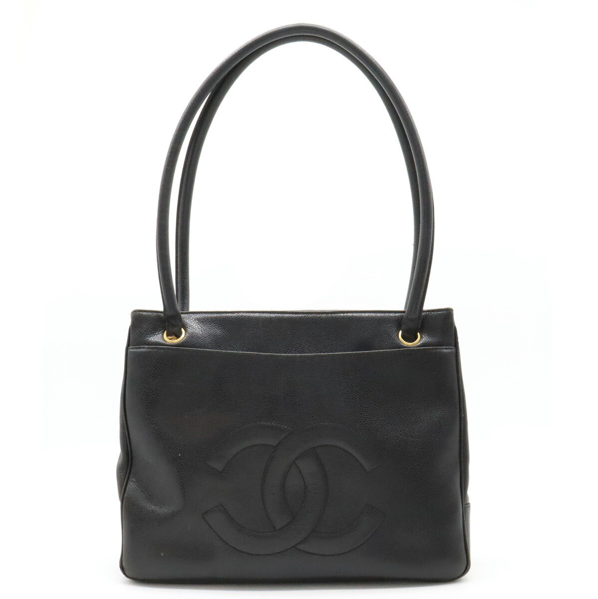 Chanel Caviar Skin Coco Mark Tote Bag