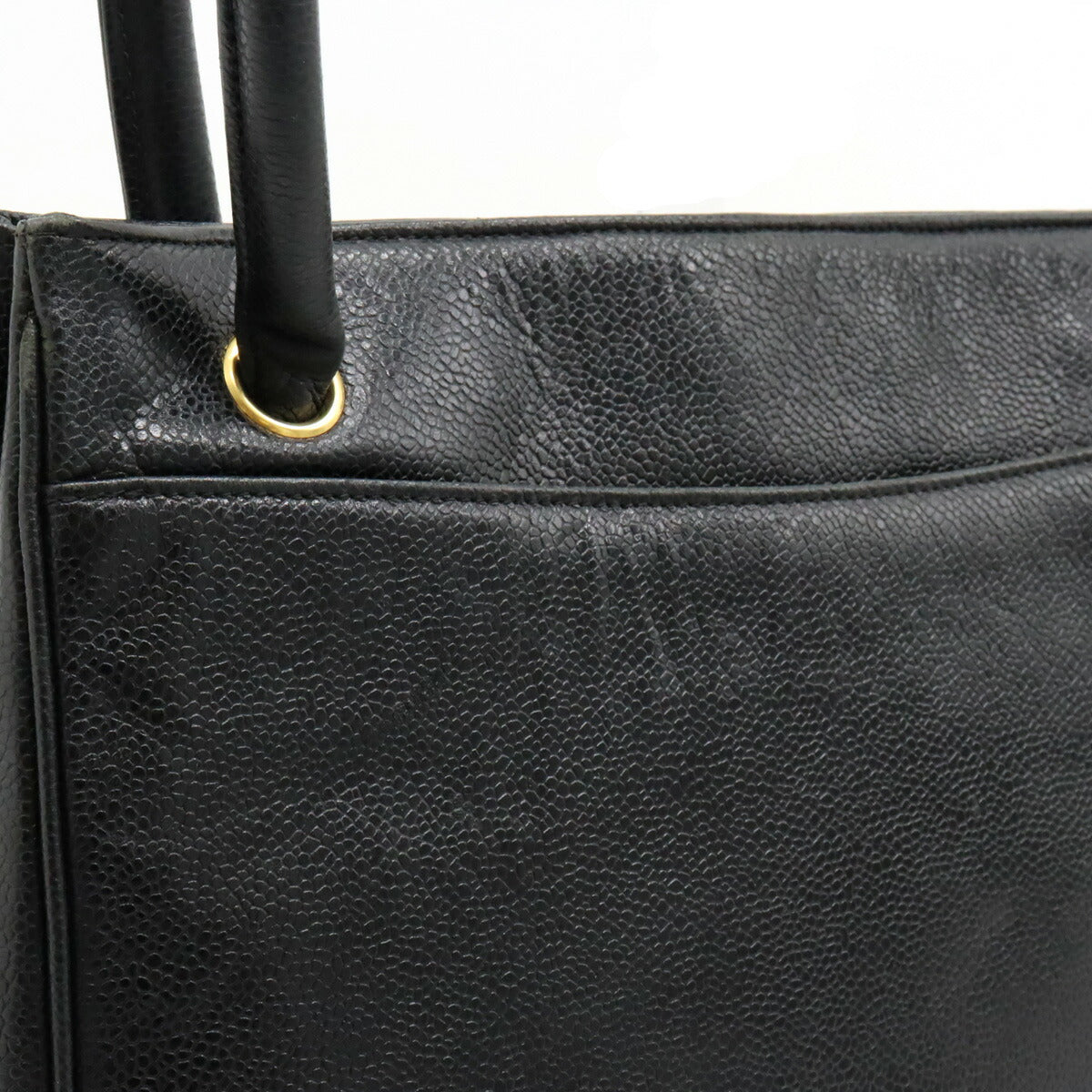 Chanel Caviar Skin Coco Mark Tote Bag