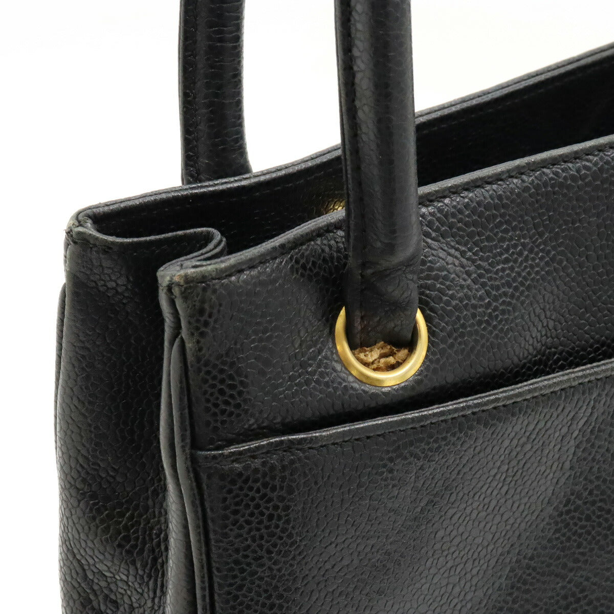 Chanel Caviar Skin Coco Mark Tote Bag