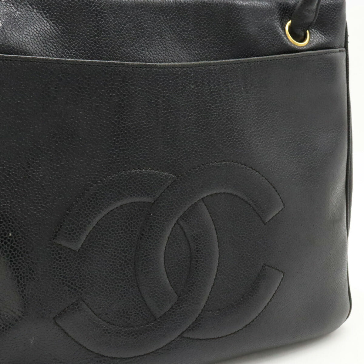 Chanel Caviar Skin Coco Mark Tote Bag