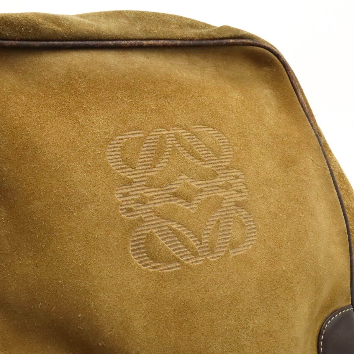 Loewe Anagram Suede Leather Shoulder Bag