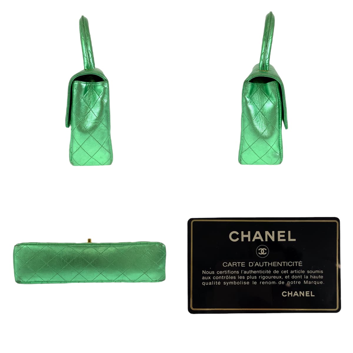 Chanel Vintage Lambskin Matelasse Handbag