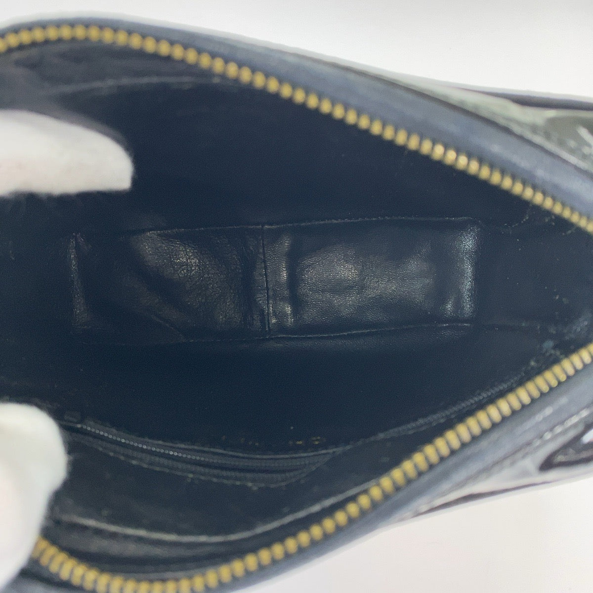 Chanel Vintage Patent Leather Fringe Shoulder Bag