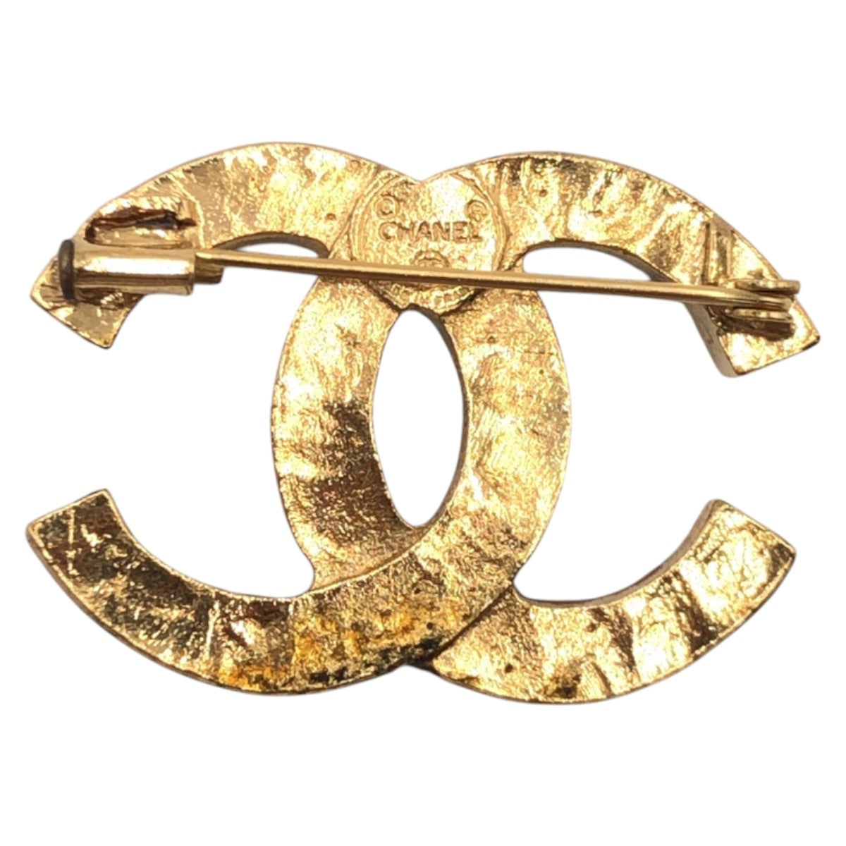 Chanel Vintage Rhinestone Coco Mark Brooch