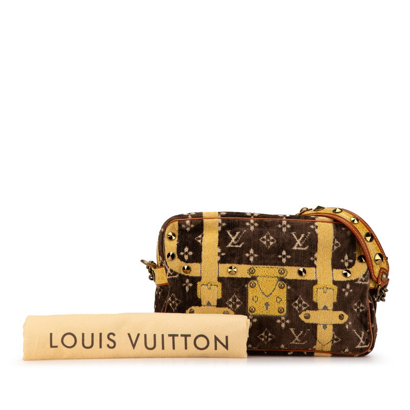 Louis Vuitton Velvet Crocodile Leather Trocadero Chain Shoulder Bag M92711